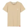 Athleisure Casual Sportivo Maglia Girocollo Manica Corta Marrone