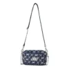 Borsa a tracolla casual in tessuto regolabile “Navy White”