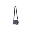 Borsa a tracolla casual in tessuto regolabile “Navy White”