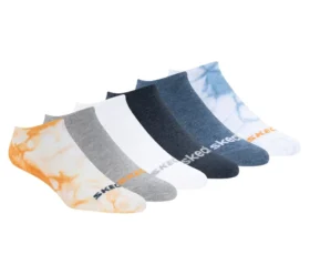 Calze invisibili in cotone tie-dye – Confezione da 6