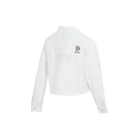 Camicia con logo stampato “Bianco Rosa”