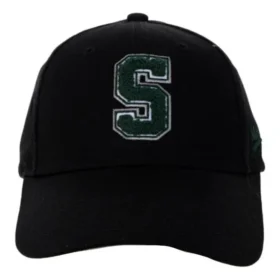 Cappellino da baseball con ricamo lettera S “Nero Verde”