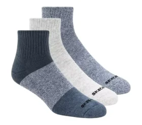 Confezione da 3 paia di calze corti da uomo con blocchi di colore