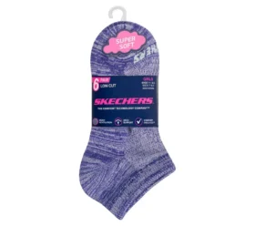 Confezione da 6 paia di calze corti a righe colorate per bambine