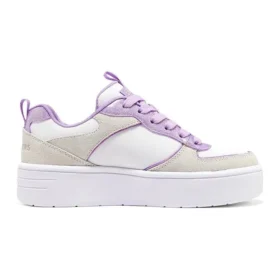 Court High “White Beige Purple”