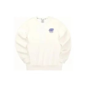 Felpa casual a girocollo in maglia con stampa di lettere “Bianco”