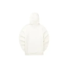 Felpa casual con cappuccio e maniche lunghe “White”