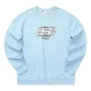 Felpa casual con collo rotondo della serie Letter “Blue White”