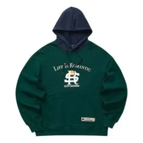 Felpa con cappuccio a maniche lunghe Skechers x Romantic Crown “Green White”