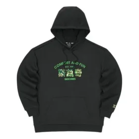 Felpa con cappuccio con grafica “Nero Verde Beige Rosso Grigio”