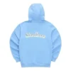 Felpa con cappuccio con logo stampato “Blue Pink Black White”