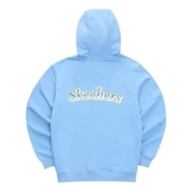 Felpa con cappuccio con logo stampato “Blue Pink Black White”