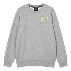 Felpa con cappuccio con logo stampato “Grey White Black Blue”