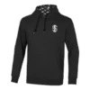 Felpa con cappuccio con logo stampato “Nero Bianco Blu”