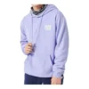Felpa con cappuccio e stampa “Purple White”