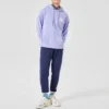 Felpa con cappuccio e stampa “Purple White”
