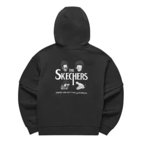 Felpa con cappuccio e stampa Skechers x Hilarious Monster “Black White”