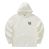 Felpa con cappuccio e stampa “White Green”