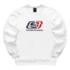 Felpa con cappuccio in pile con logo “White Red Blue”