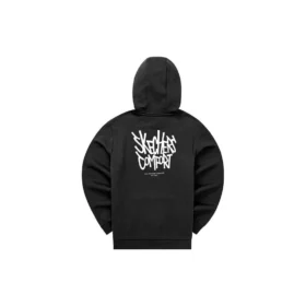 Felpa con cappuccio stampata “Black White”