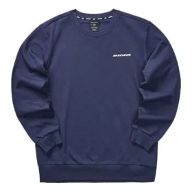Felpa con collo a giro della serie Casual Colorful “Navy White”
