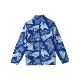 Felpa con mezza zip e stampa integrale della serie Sports Leisure “Blue”