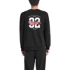 Felpa con numero stampato “Grey Black White”