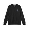 Felpa in maglia a girocollo in tinta unita “Burgundy Black”