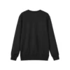 Felpa in maglia a girocollo in tinta unita “Burgundy Black”