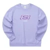 Felpa unisex con collo rotondo della serie Casual “Purple”