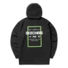 Felpe con cappuccio grafiche “Black White Green”