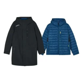 Giacca casual 2 in 1 con cappuccio “Black Blue”