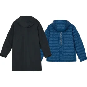Giacca casual 2 in 1 con cappuccio “Black Blue”