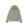 Giacca casual calda in finta lana d’agnello “Verde oliva”