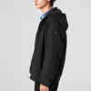 Giacca casual con cappuccio “Black White Olive Green”
