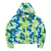 Giacca casual con cappuccio mimetica “Verde Blu”