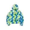 Giacca casual con cappuccio mimetica “Verde Blu”
