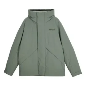 Giacca casual in piuma tinta unita della serie Stroll “Verde”