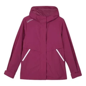 Giacca casual in tessuto con cappuccio e logo della serie Stroll “Burgundy”
