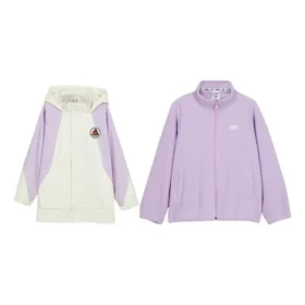 Giacca casual in tessuto “Viola e bianco”