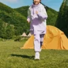 Giacca casual in tessuto “Viola e bianco”