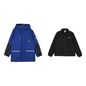 Giacca con cappuccio 3 in 1 della serie Casual “Black Blue”