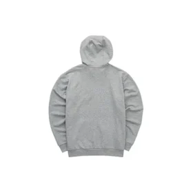 Giacca con cappuccio e zip della serie casual colorata “Grey White”