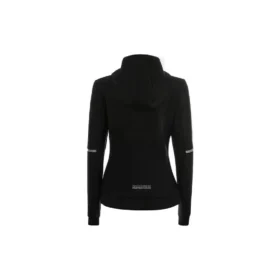 Giacca con cappuccio e zip integrale “Black”