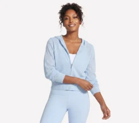 Giacca con cappuccio e zip integrale Shine