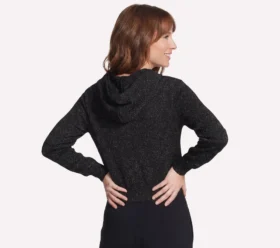 Giacca con cappuccio e zip integrale Shine