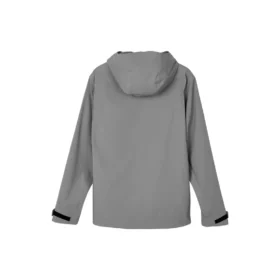 Giacca con cappuccio in tessuto alla moda “Grigia”
