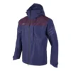 Giacca con cappuccio in tessuto “Navy Burgundy”