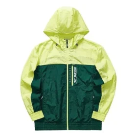 Giacca con cappuccio in tessuto Skechers x SKX “Green Yellow”