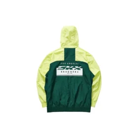Giacca con cappuccio in tessuto Skechers x SKX “Green Yellow”